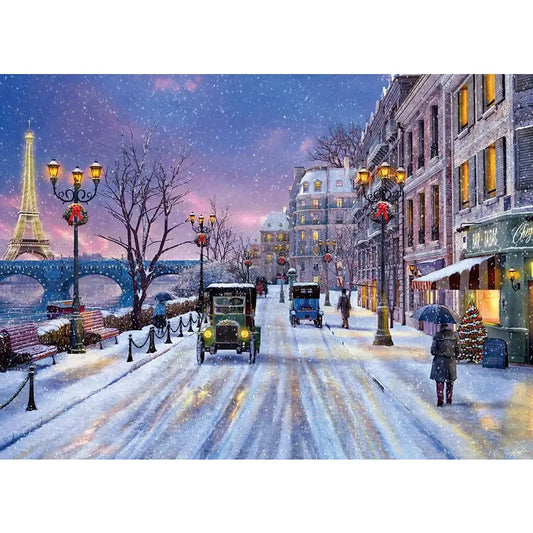Christmas Eve in Paris 1000 Piece Puzzle