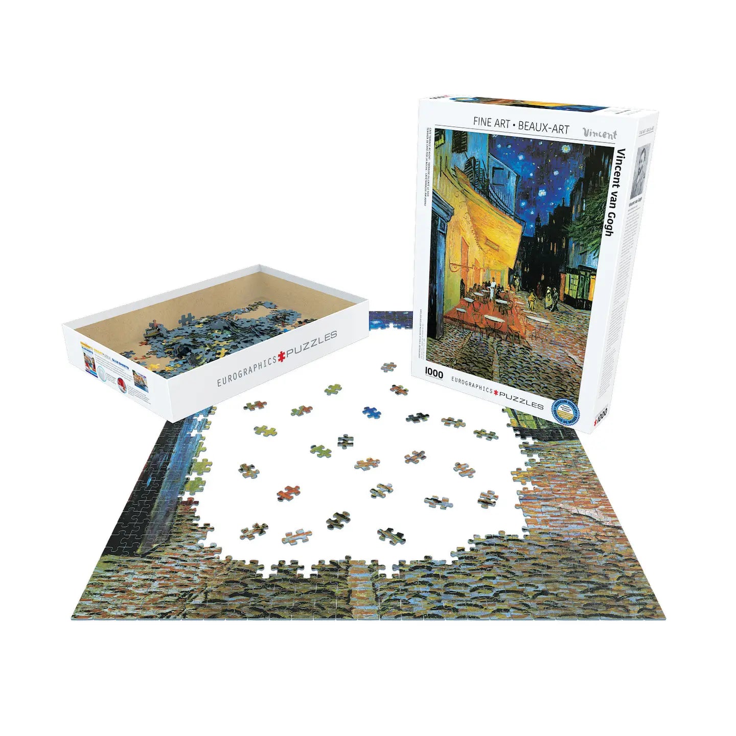 Café Terrace At Night 1000 Piece Puzzle