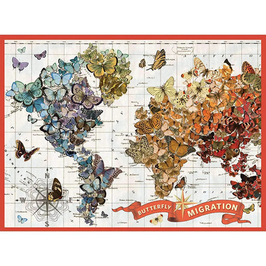 Wendy Gold Butterfly Migration 1000 Piece Jigsaw Puzzle Galison