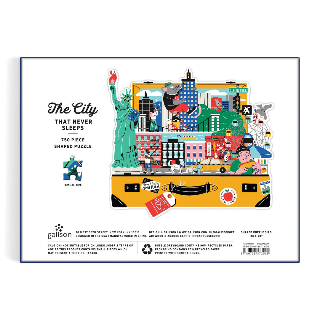 The City That Never Sleeps 750 Piece Shaped Puzzle