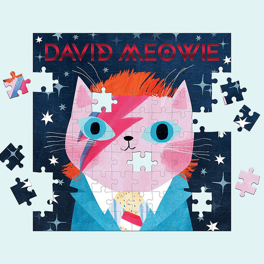 David Meowie Music Cats 100 Piece Puzzle