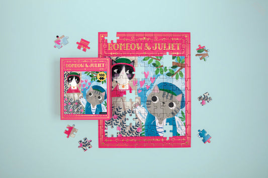 Romeow & Juliet Bookish Cats 100 Piece Puzzle