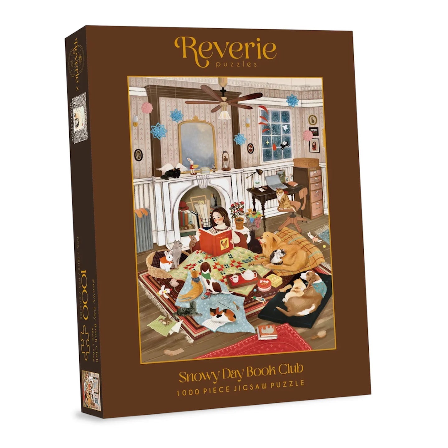 Snowy Day Book Club 1000 Piece Jigsaw Puzzle