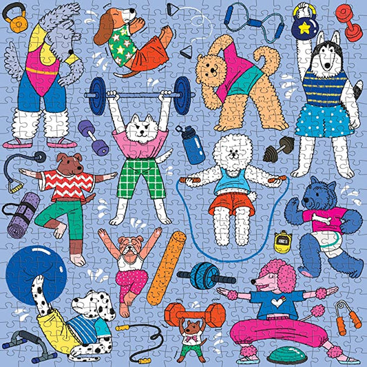 Well-Trained Dogs 500 Piece Family Puzzle Mudpuppy