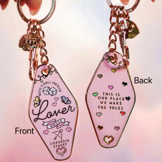 Taylor Swift Inspired Motel Keychain – Vintage Aesthetic Gift