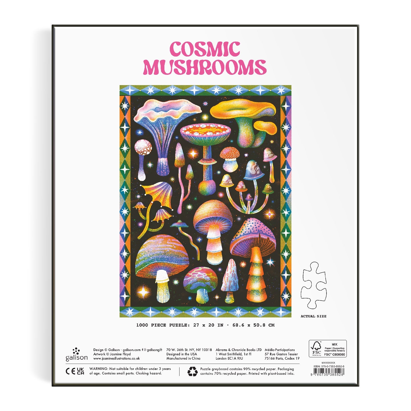 Cosmic Mushrooms 1000 Piece Puzzle