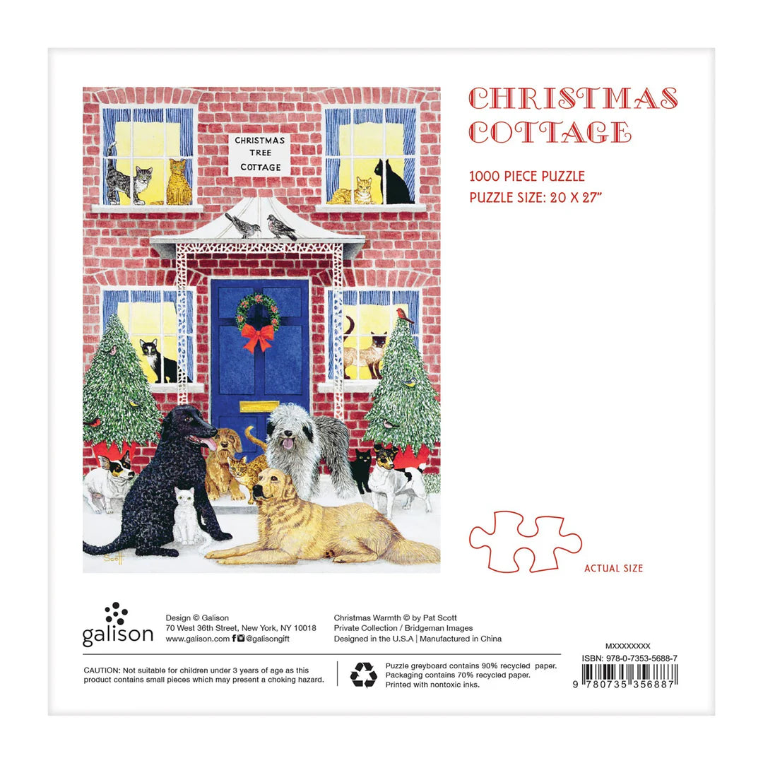 Christmas Cottage 1000 Piece Jigsaw Puzzle