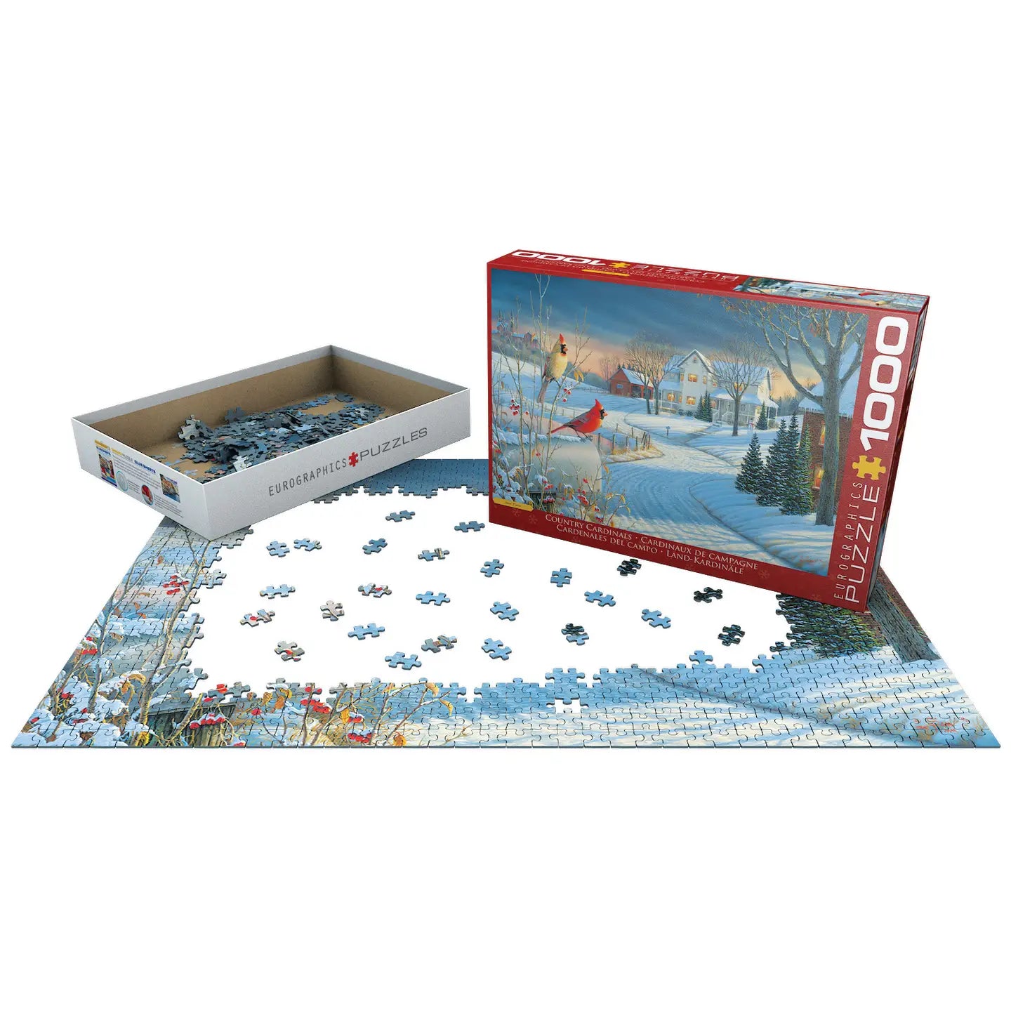 Country Cardinals 1000 Piece Puzzle