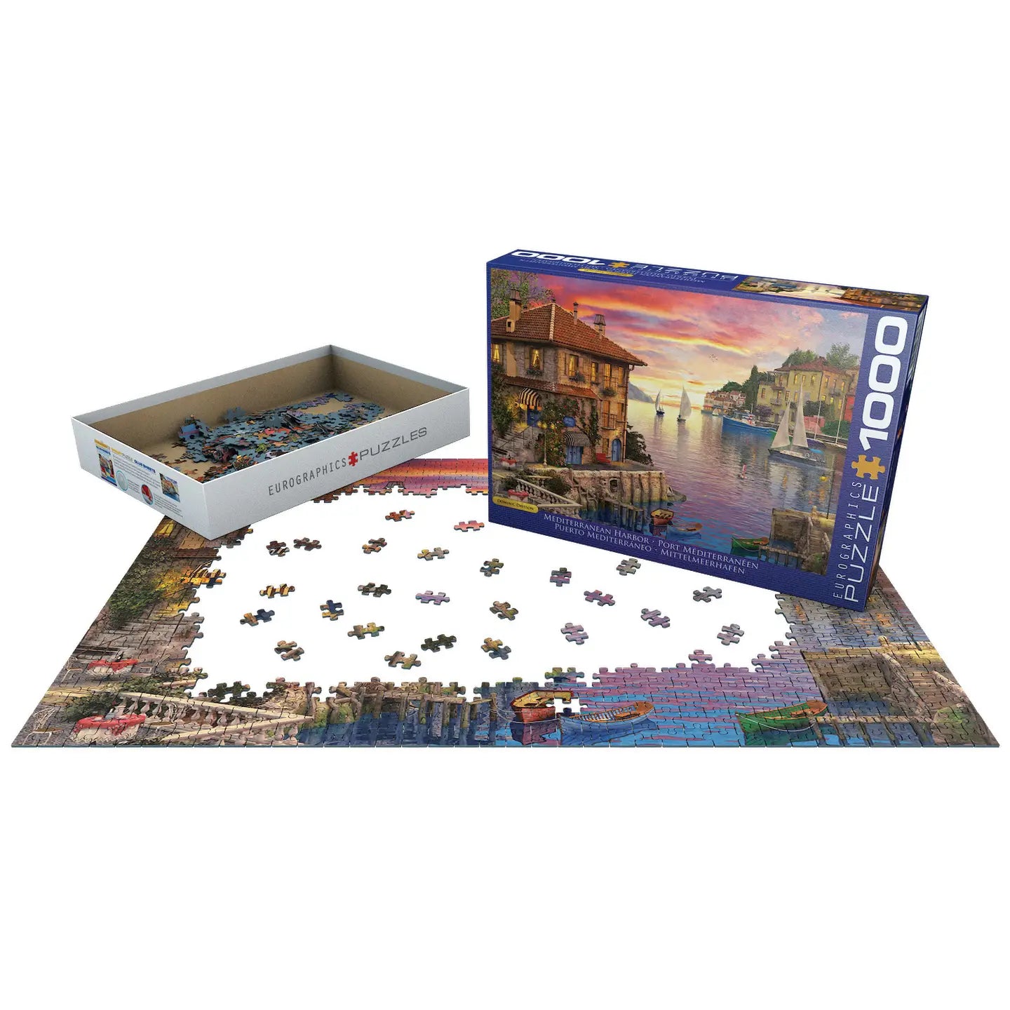 Mediterranean Harbor 1000 Piece Puzzle