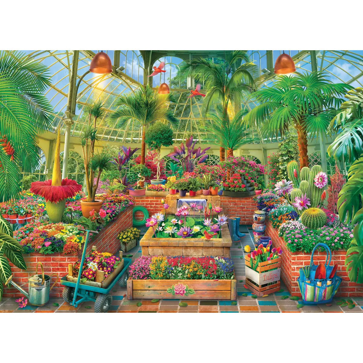 Greenhouse Garden 1000 Piece Puzzle