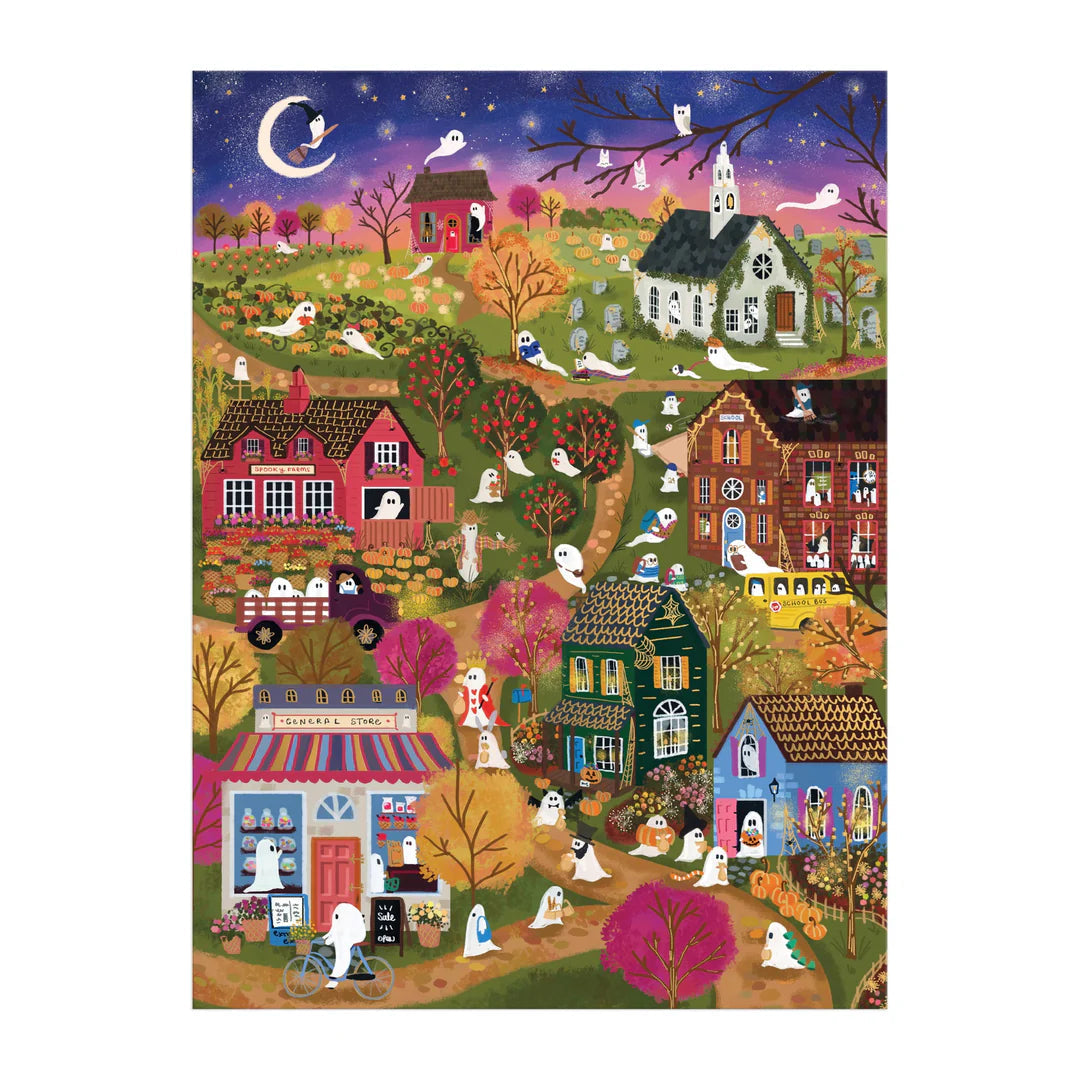 Joy Laforme Spooky Village 1000 Piece Foil Puzzle Galison