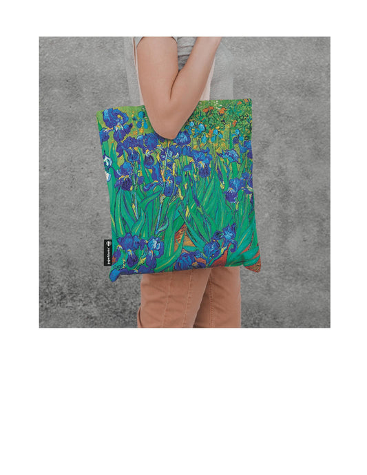 Van Gogh's Irises, Canvas Bag