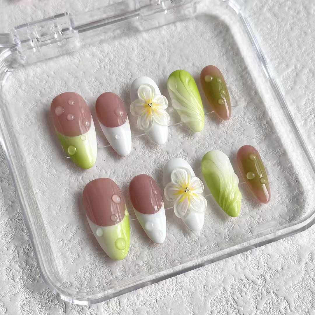 Fresh Green Press-on Nails