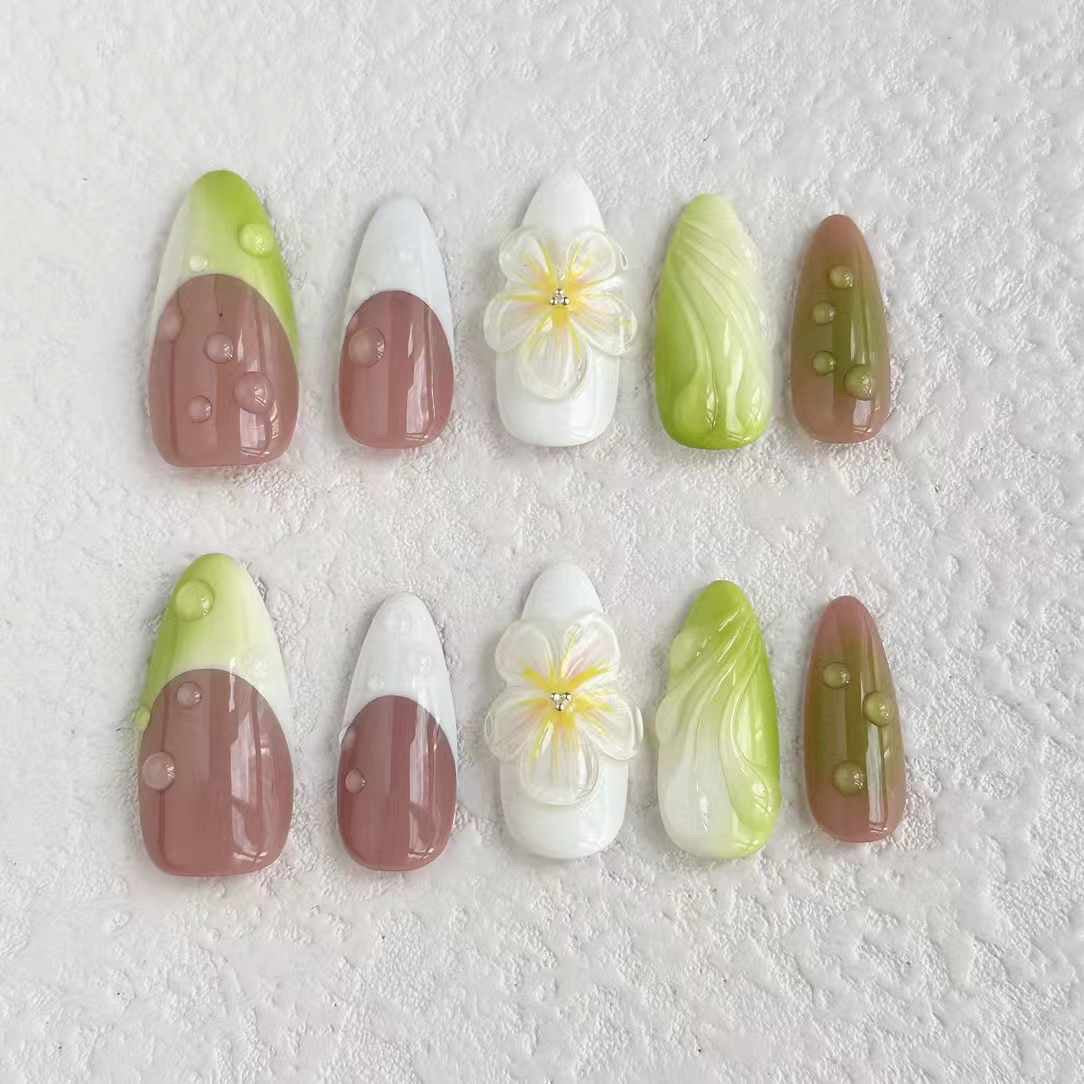 Fresh Green Press-on Nails