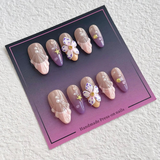 Oceanic Dream Press-on Nails V Boutique Studio