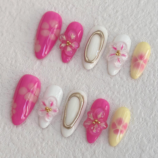 Floral Fantasy Press-on Nails V Boutique Studio
