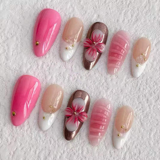 Sweet Girly Press-on Nails V Boutique Studio