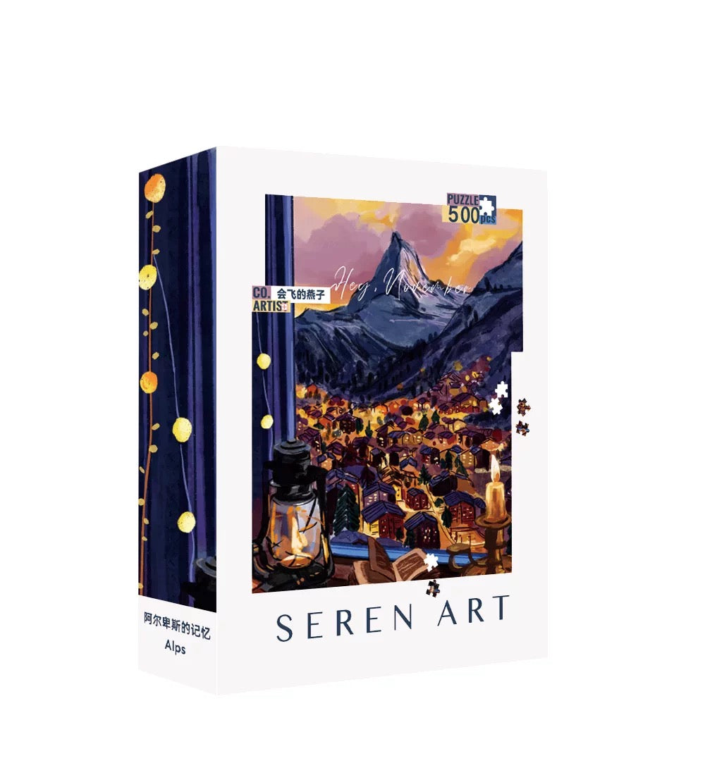 SEREN ART Memories of the Alps 500 Piece Puzzle SEREN ART