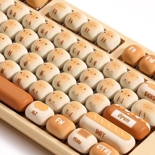 Akko Cute Theme Keycap Set – PBT 5-Side Dye-Sub | Pastel & Kawaii Designs V Boutique Studio