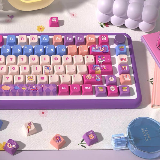 Weekend Time Keycaps – MDA Profile Cartoon Set for Mechanical Keyboard V Boutique Studio