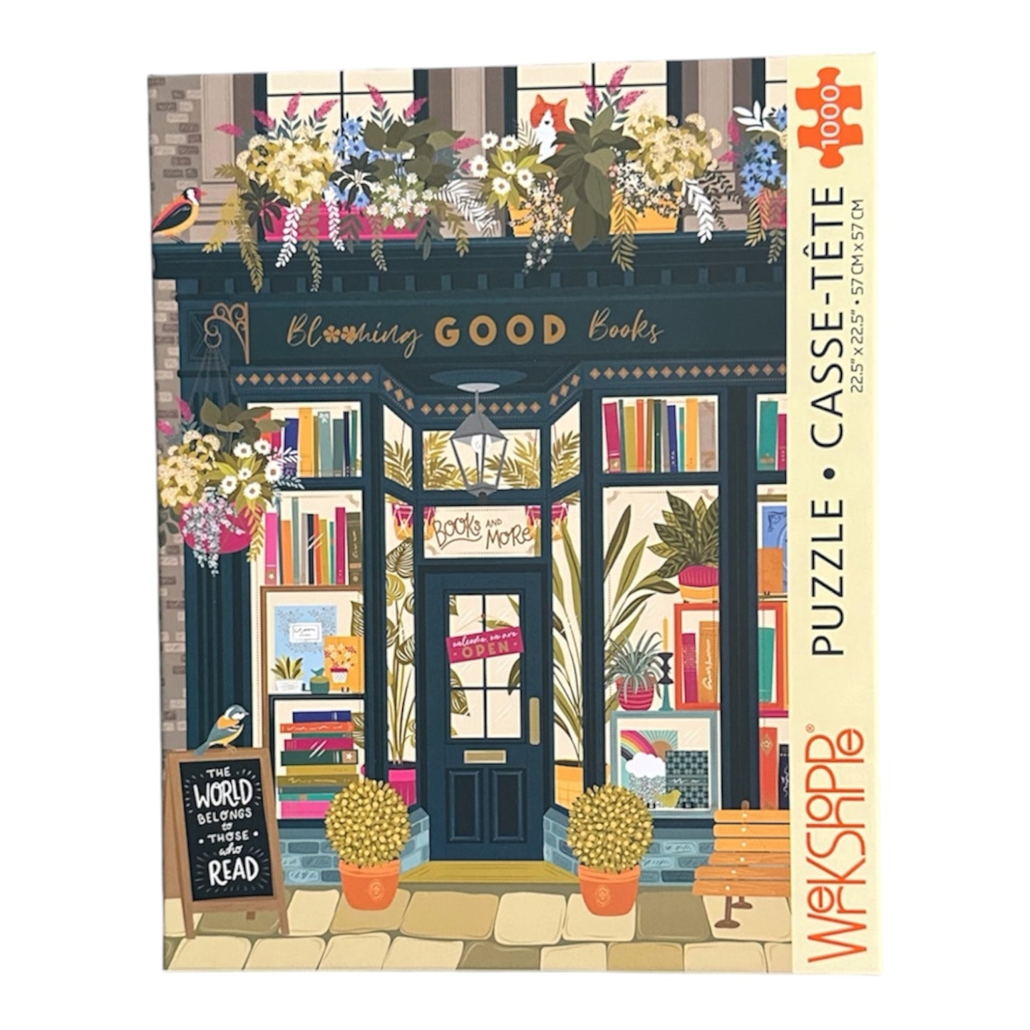 WerkShoppe Blooming Good Books 1000 Piece Puzzle WerkShoppe