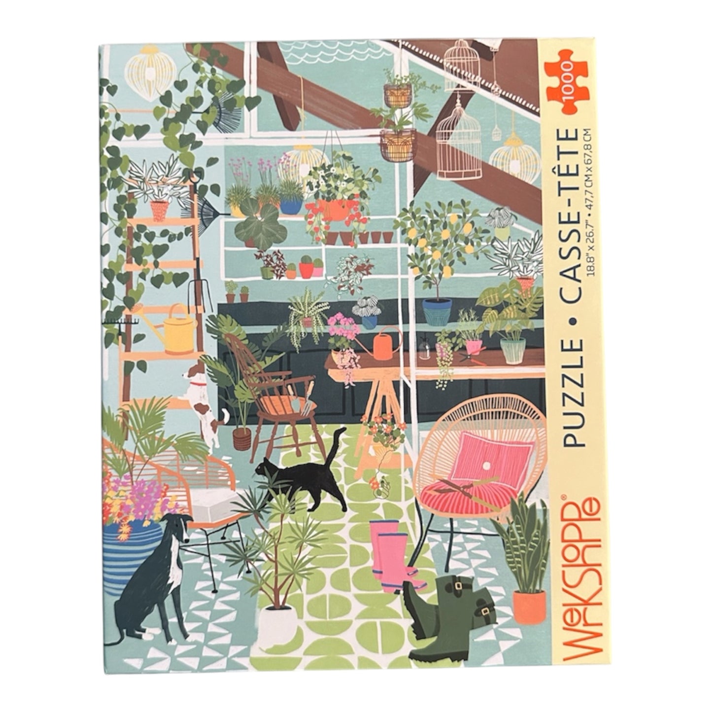 WerkShoppe Greenhouse Friends 1000 Piece Puzzle WerkShoppe