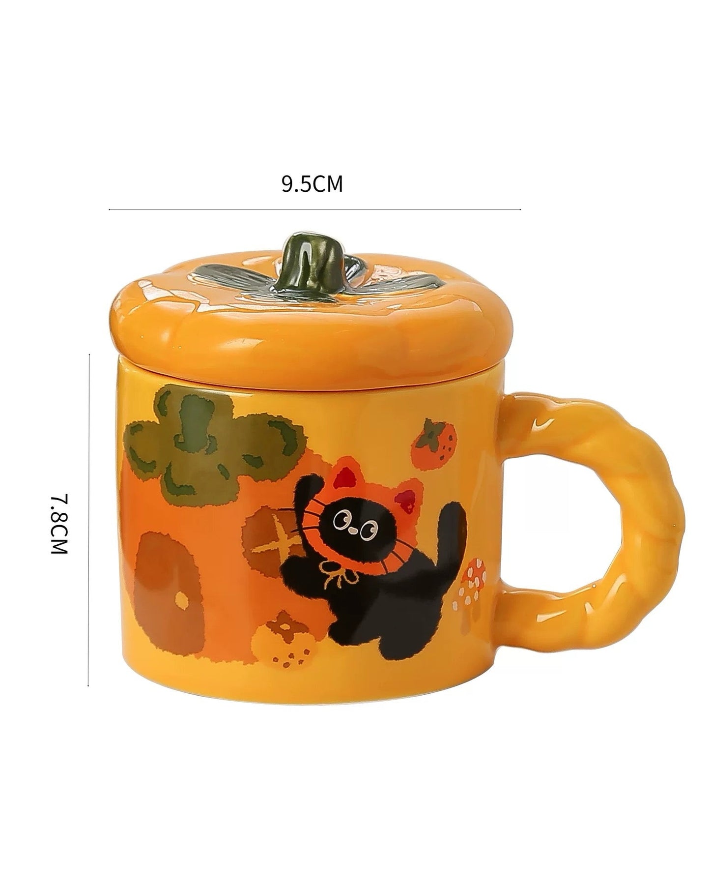 Cozy Cat Pumpkin Ceramic Mug V Boutique Studio