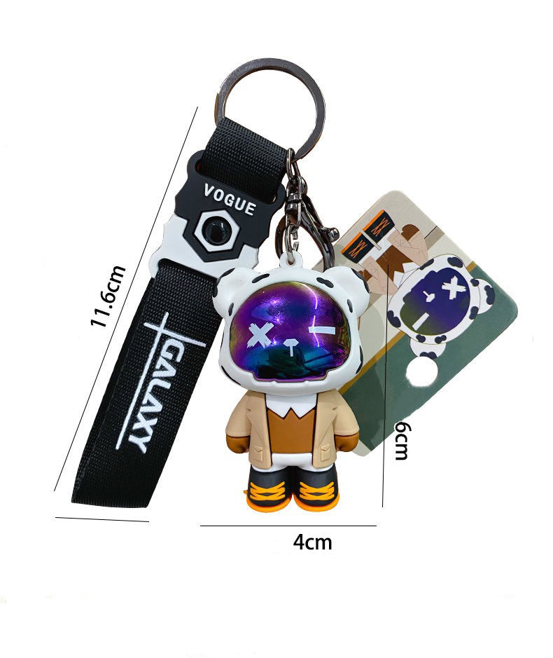 Creative Cute Bear Keychain – Resin Cartoon Pendant for Gifts