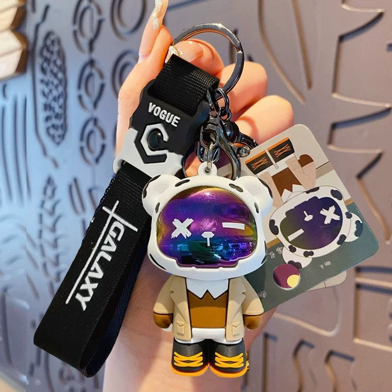 Creative Cute Bear Keychain – Resin Cartoon Pendant for Gifts