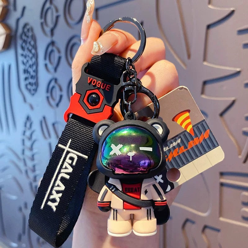Creative Cute Bear Keychain – Resin Cartoon Pendant for Gifts