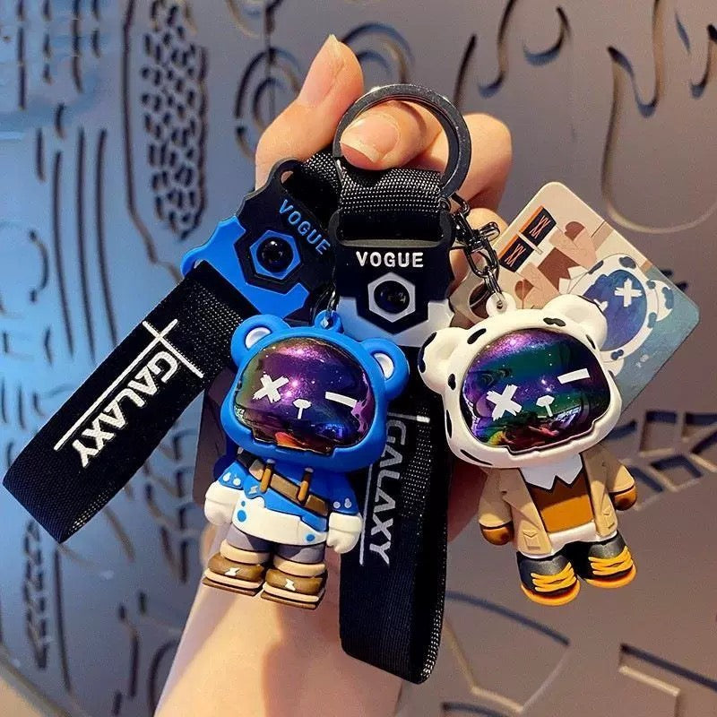 Creative Cute Bear Keychain – Resin Cartoon Pendant for Gifts