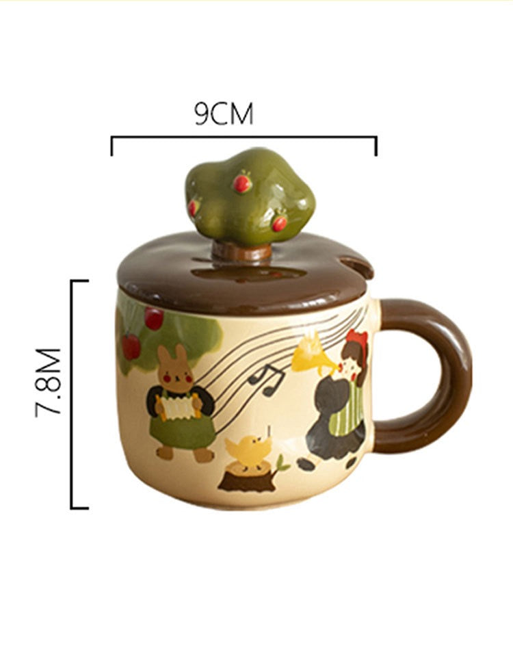 Adorable Apple Tree Ceramic Mug V Boutique Studio