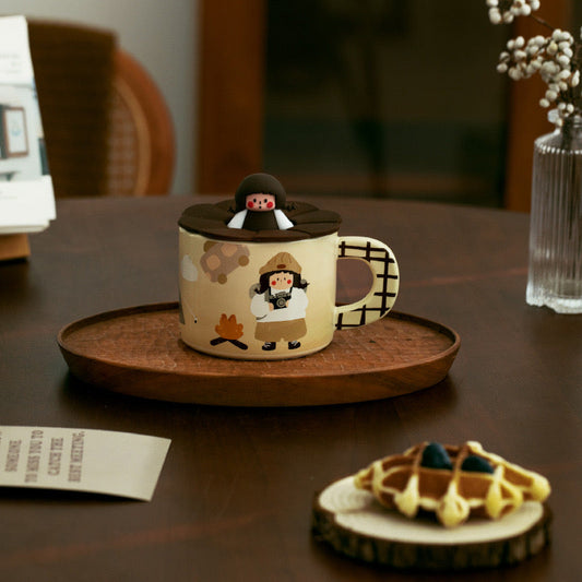 Camping Girl Ceramic Mug V Boutique Studio