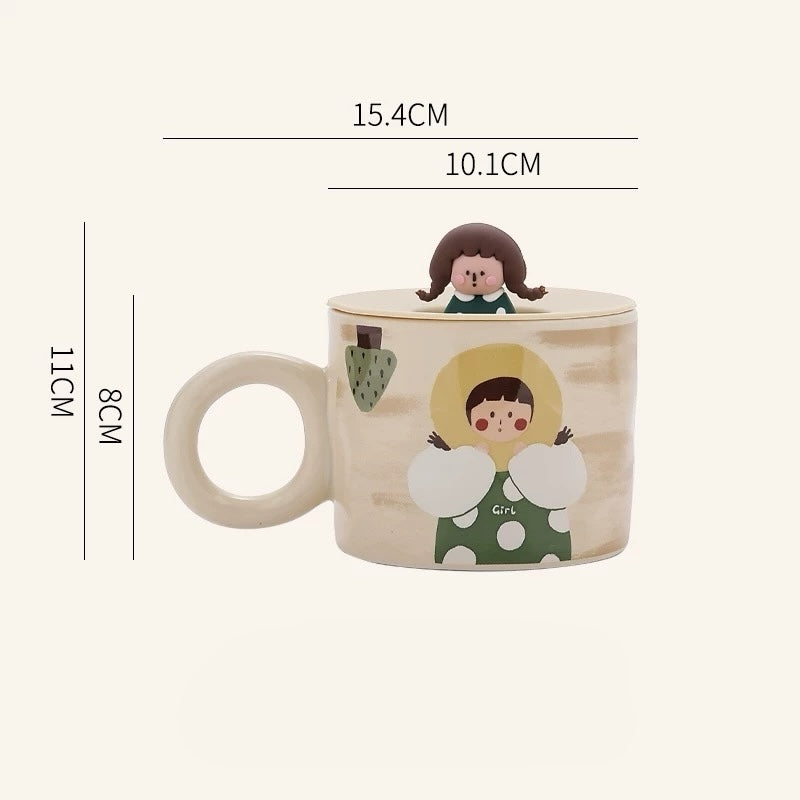 Boy and Girl Ceramic Mug V Boutique Studio