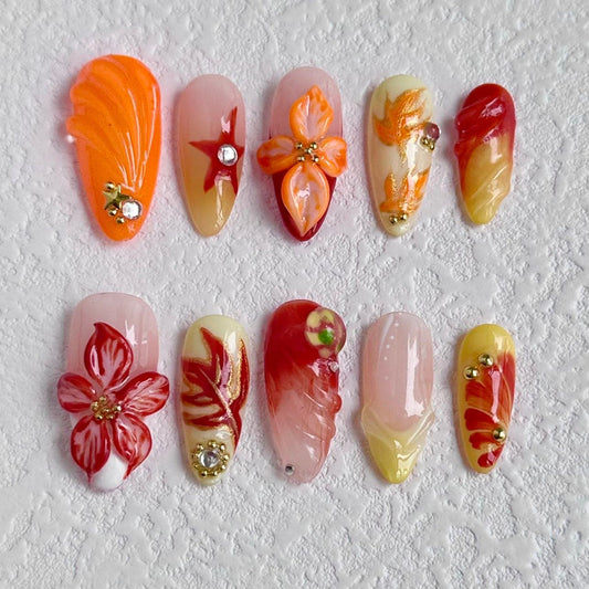 Autumn Bliss Press-on Nails V Boutique Studio