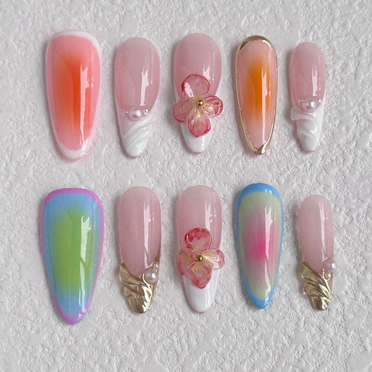 Blossom Bliss Press-on Nails V Boutique Studio