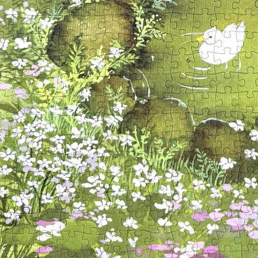 Spring Ducks by Bamboo Fence 1000 Piece Jigsaw Puzzle Tutu Dingdang