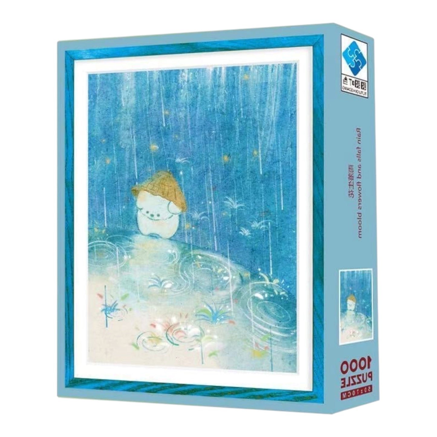 Rain Falls and Flowers Bloom 1000 Piece Jigsaw Puzzle Tutu Dingdang