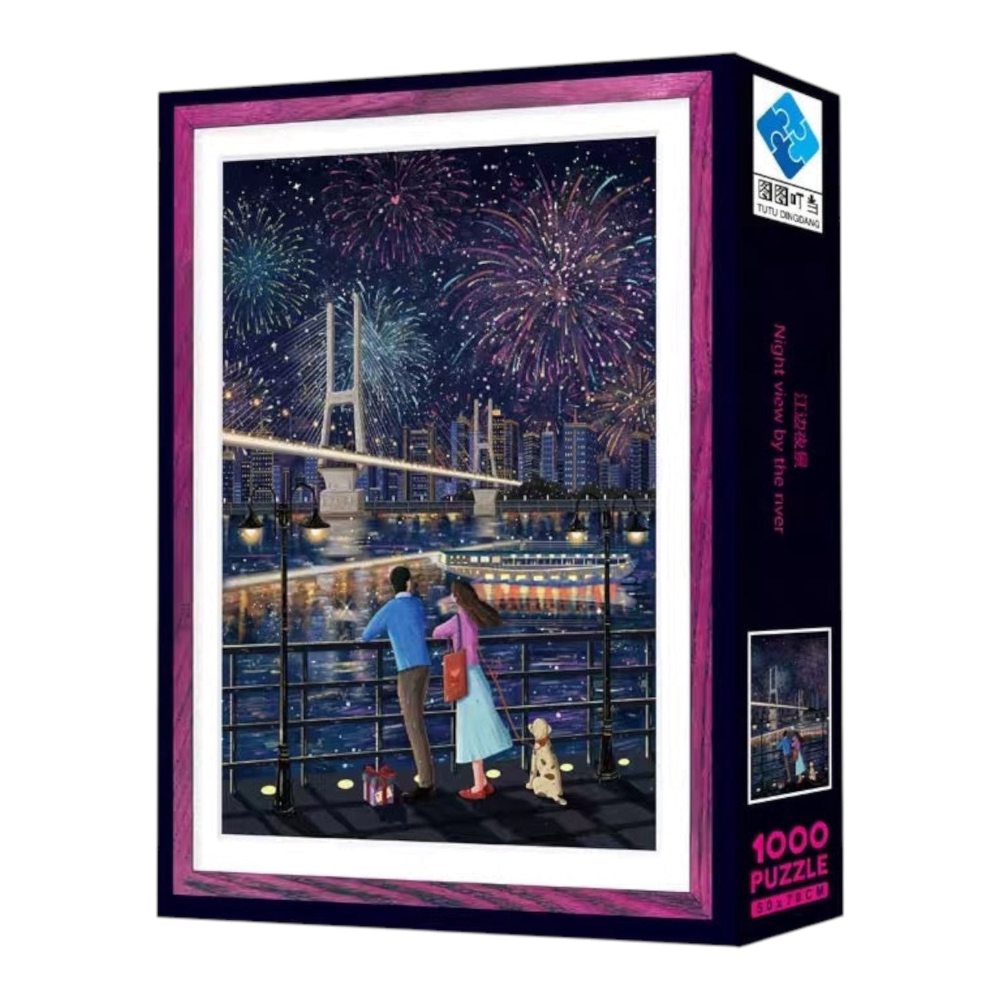 Night View by the River 1000 Piece Jigsaw Puzzle Tutu Dingdang