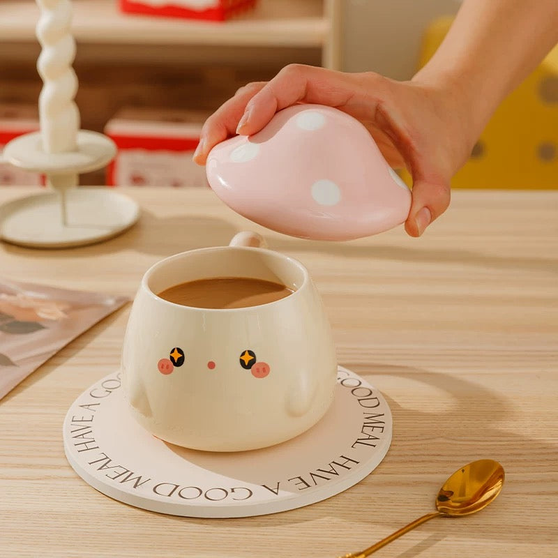 Cute Mushroom Ceramic Mug