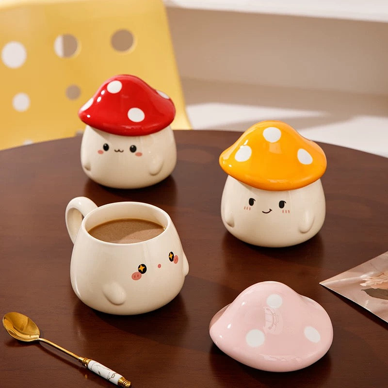 Cute Mushroom Ceramic Mug