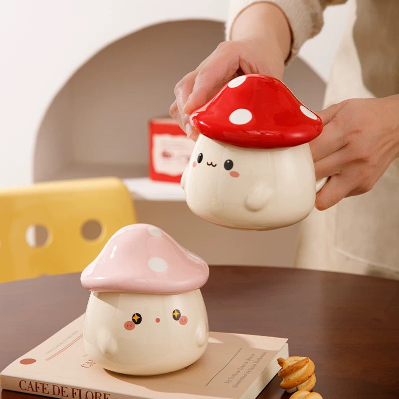 Cute Mushroom Ceramic Mug