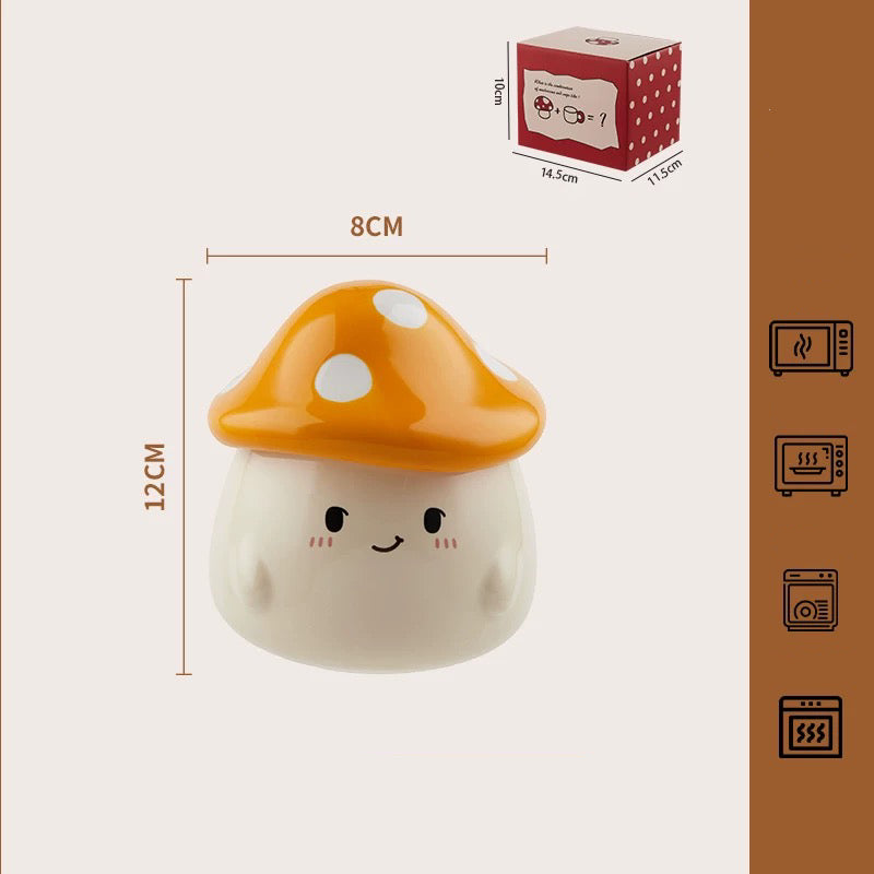 Cute Mushroom Ceramic Mug