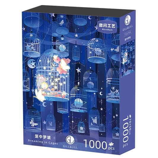 Gill & Lill Dreaming in Cages 1000 Piece Jigsaw Puzzle Gill & Lill