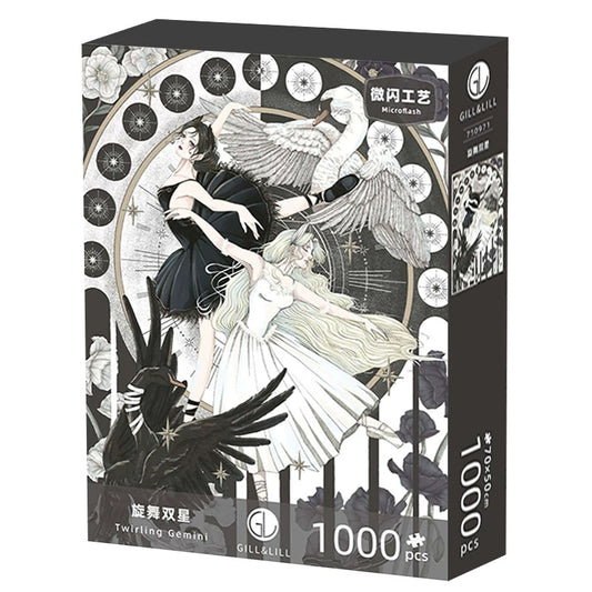 Gill & Lill Twirling Gemini 1000 Piece Jigsaw Puzzle Gill & Lill