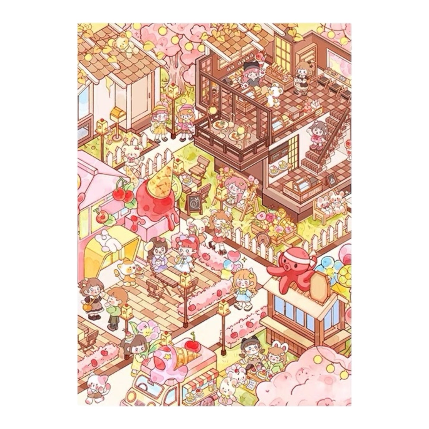 Gill & Lill Happy Town 1000 Piece Jigsaw Puzzle