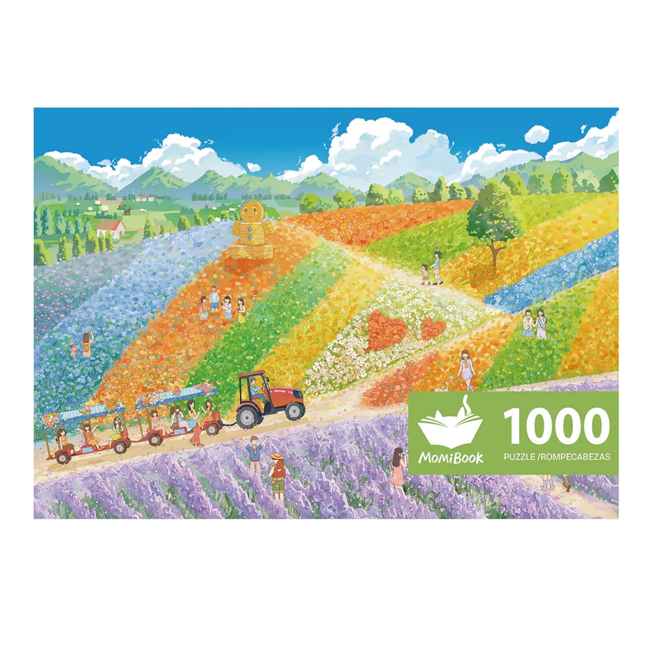 Momibook Furano Flower Fields 1000 Piece Jigsaw Puzzle