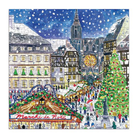 Michael Storrings Christmas in France 500 Piece Puzzle Galison