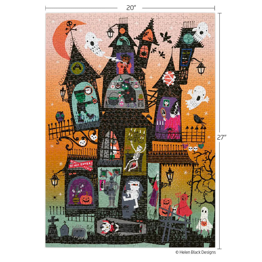 Haunted House 1000 Piece Halloween Puzzle WerkShoppe