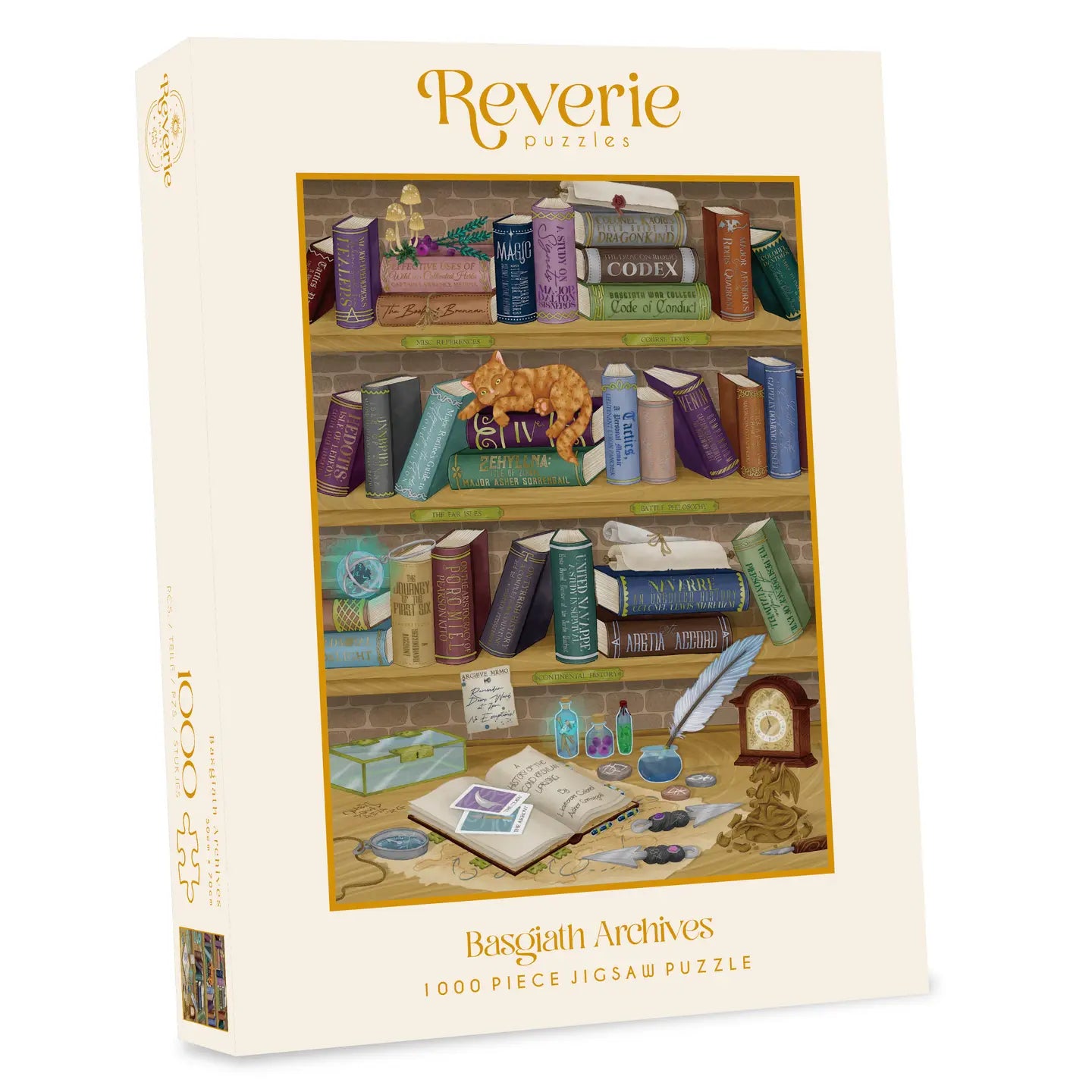 Basgiath Archives 1000 Piece Jigsaw Puzzle- Officially Licensed | Fourth Wing Reverie Puzzles
